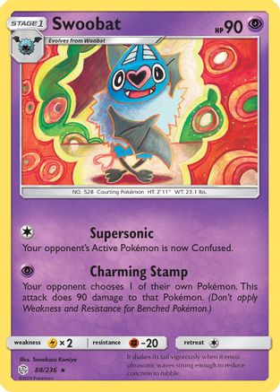 Swoobat - 88/236 - Rare - Reverse Holo