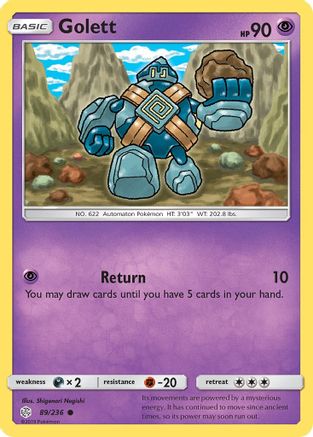 Golett - 89/236 - Common - Reverse Holo
