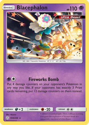 Blacephalon - 104/236 - Holo Rare - Reverse Holo