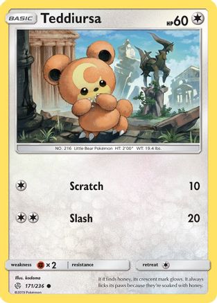 Teddiursa - 171/236 - Common - Reverse Holo