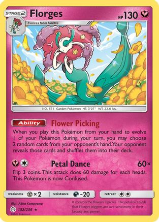 Florges - 152/236 - Holo Rare - Reverse Holo