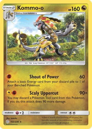 Kommo-o - 163/236 - Holo Rare - Reverse Holo