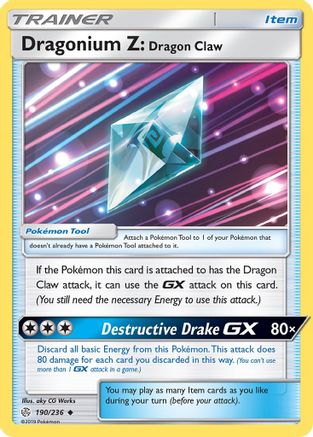 Dragonium Z: Dragon Claw - 190/236 - Uncommon - Reverse Holo