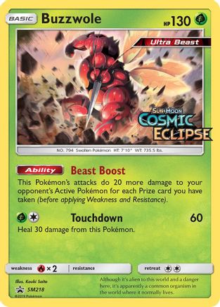 Buzzwole - SM218 (Prerelease)  - Holofoil SM Promos - Promo