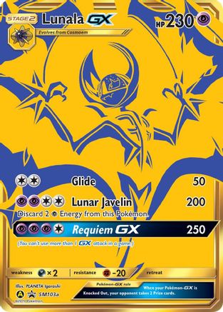 Lunala GX SM103a  - Holofoil SM Promos - Promo