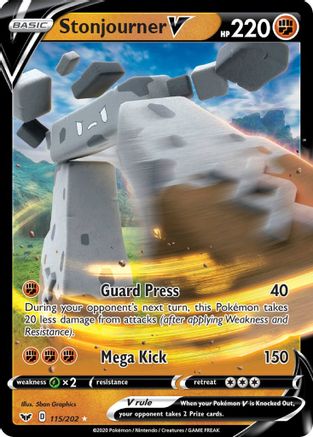 Stonjourner V 115  - Holofoil  - Ultra Rare