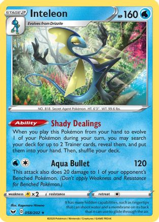 Inteleon (058) (058) 058  - Holofoil  - Holo Rare
