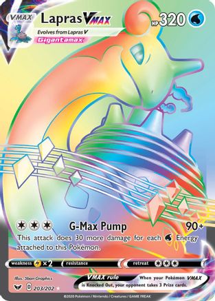 Lapras VMAX (Secret) 203  - Holofoil  - Secret Rare