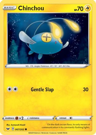 Chinchou (067) (067) 067  - Reverse Holofoil  - Common