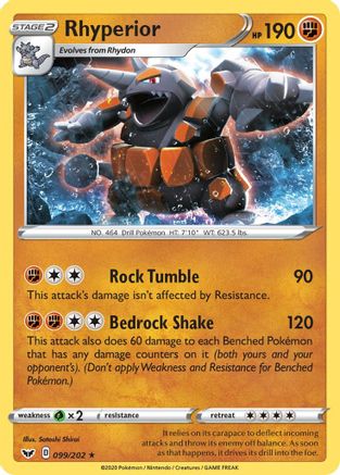 Rhyperior 099  - Holofoil  - Holo Rare