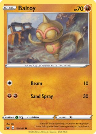 Baltoy (101) (101) 101  - Reverse Holofoil  - Common