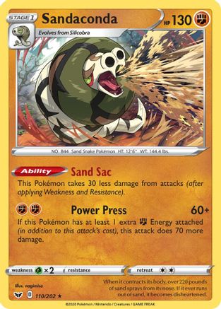 Sandaconda (110) (110) 110  - Reverse Holofoil  - Holo Rare