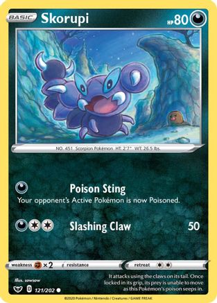 Skorupi 121  - Reverse Holofoil  - Common