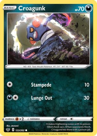 Croagunk 123  - Reverse Holofoil  - Common