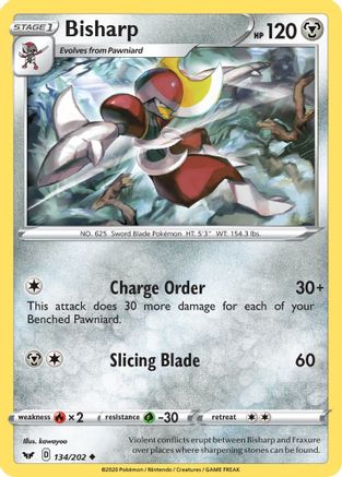 Bisharp 134  - Reverse Holofoil  - Uncommon