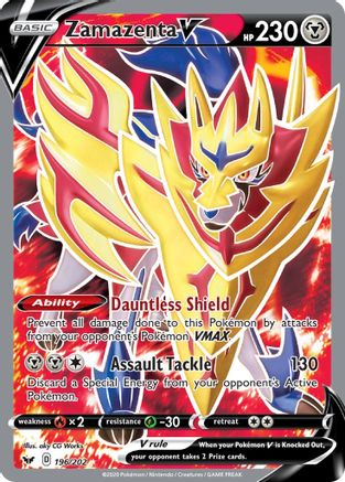 Zamazenta V (Full Art) 196  - Holofoil  - Ultra Rare
