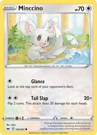 Minccino (145) (145) 145  - Reverse Holofoil  - Common