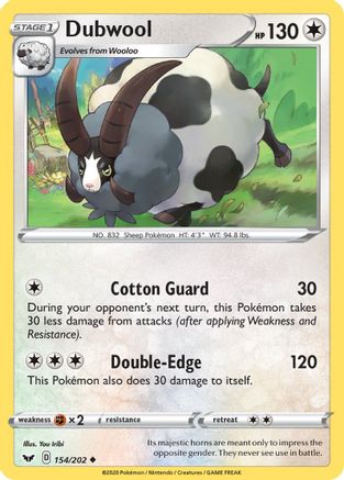 Dubwool 154/202  - Reverse Holofoil  - Uncommon