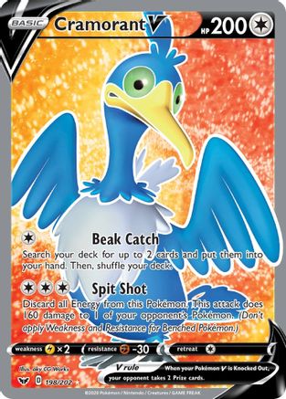 Cramorant V (Full Art) 198  - Holofoil  - Ultra Rare