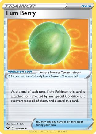 Lum Berry 168  - Reverse Holofoil  - Uncommon