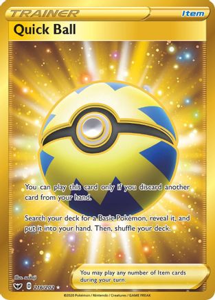 Quick Ball (Secret) 216  - Holofoil  - Secret Rare