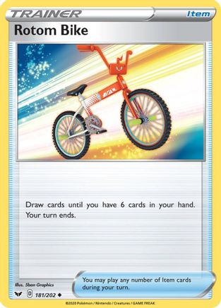 Rotom Bike 181  - Reverse Holofoil  - Uncommon