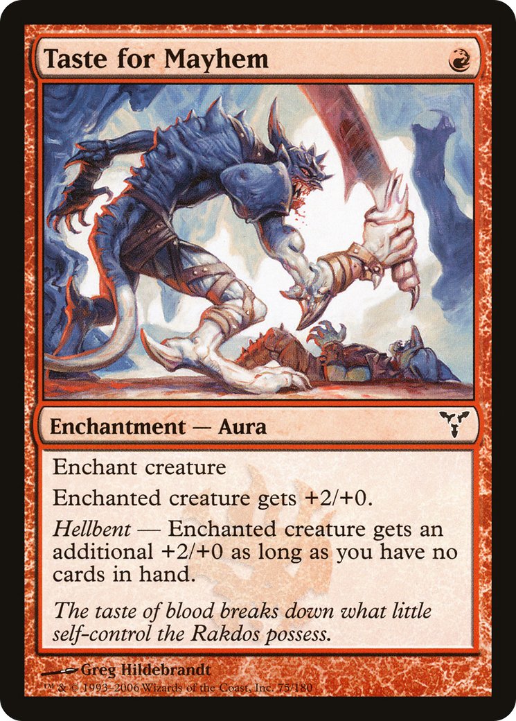 Taste for Mayhem (DIS-075)  Foil