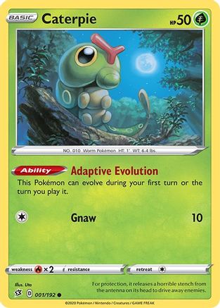 Caterpie 001  - Reverse Holofoil  - Common