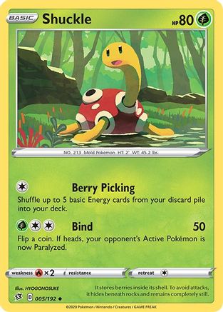 Shuckle 005  - Reverse Holofoil  - Uncommon