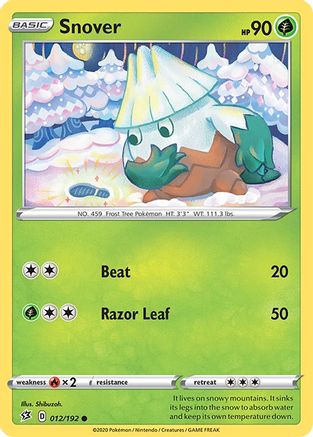 Snover 012  - Reverse Holofoil  - Common