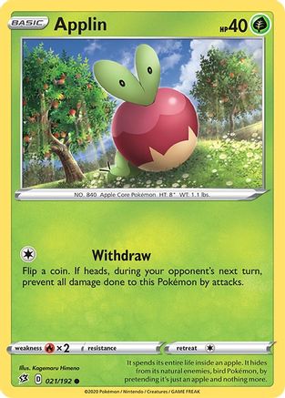 Applin (21) (21) 021  - Reverse Holofoil  - Common