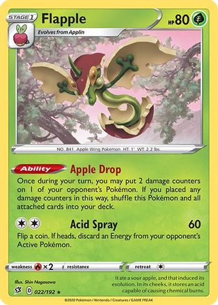 Flapple 022  - Reverse Holofoil  - Holo Rare