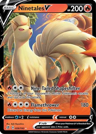 Ninetales V 026  - Holofoil  - Ultra Rare