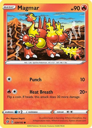 Magmar 029  - Reverse Holofoil  - Common