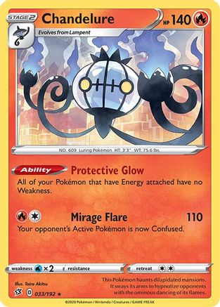 Chandelure 033  - Reverse Holofoil  - Holo Rare