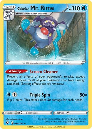 Galarian Mr. Rime 038  - Reverse Holofoil  - Rare