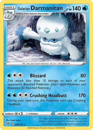Galarian Darmanitan 048   - Rare