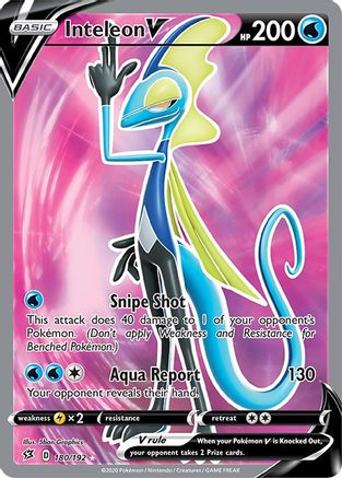 Inteleon V (Full Art) 180  - Holofoil  - Ultra Rare