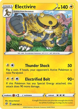 Electivire 059/192   - Rare