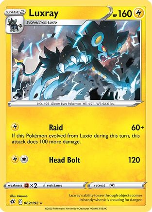 Luxray 062  - Reverse Holofoil  - Holo Rare