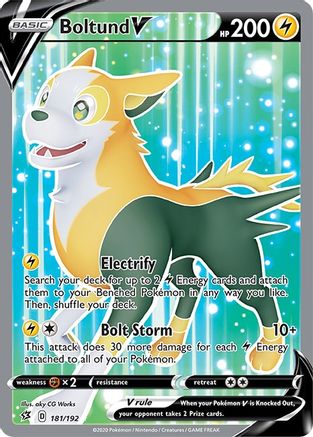 Boltund V (Full Art) 181/192  - Holofoil  - Ultra Rare