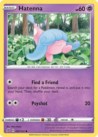 Hatenna 083  - Reverse Holofoil  - Common