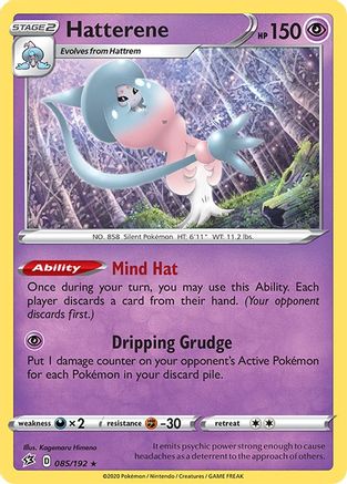 Hatterene 085  - Reverse Holofoil  - Holo Rare