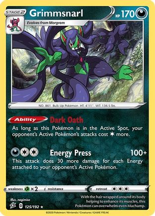 Grimmsnarl 125  - Holofoil  - Holo Rare