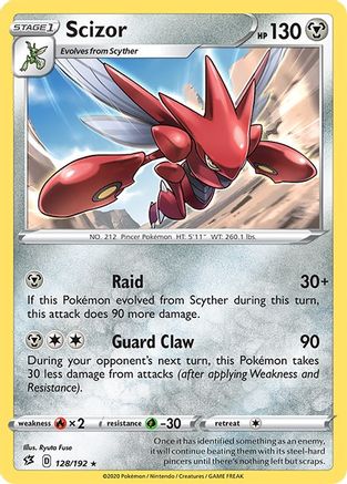 Scizor 128  - Reverse Holofoil  - Rare