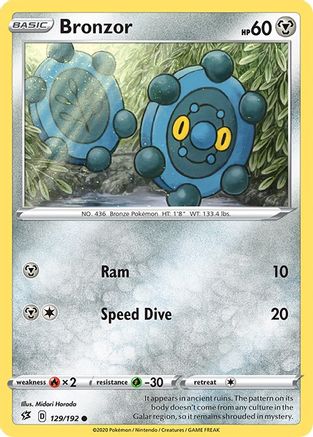 Bronzor 129  - Reverse Holofoil  - Common