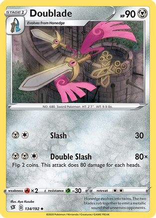 Doublade 134  - Reverse Holofoil  - Uncommon