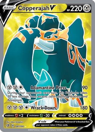 Copperajah V (Full Art) 187/192  - Holofoil  - Ultra Rare