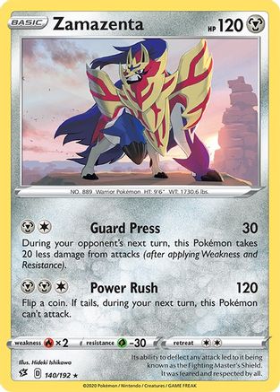 Zamazenta 140  - Reverse Holofoil  - Rare