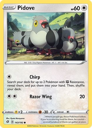 Pidove 143  - Reverse Holofoil  - Common